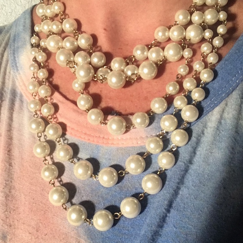 Pearls multi strand necklace NWT - Picture 7 of 16